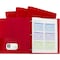 C-Line Products Two-Pocket Heavyweight Poly Portfolio Folder w/Prongs, Red, PK10 32964 - alternate 3